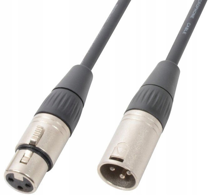 Kabel DMX XLR XLR 1,5m 3-pinow 120 Ohm (1)