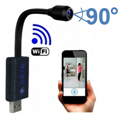 Kamera kamerka szpiegowska WiFi IP mini USB