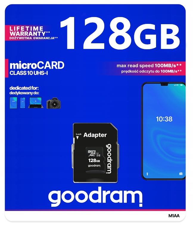 Karta pamięci microSD 128GB klasa 10